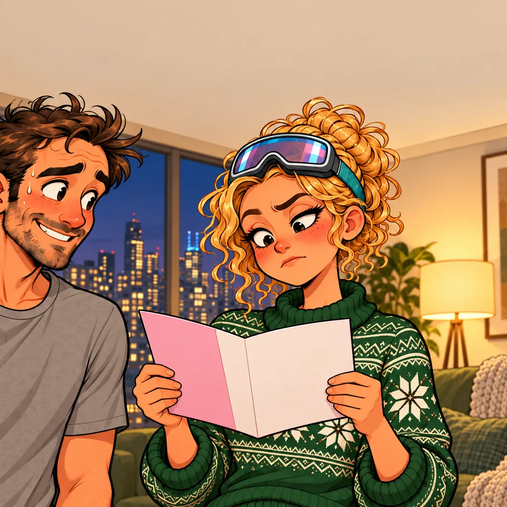 Panel 2 of 4. Caption: "Certainly! Here is a heartfelt anniversary message for your wife."
