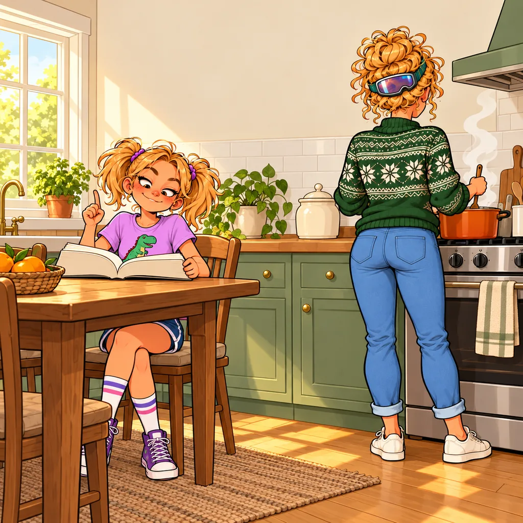 Panel 1 of 4. Pip says: "Fact: humans do NOT have eyes in the back of their heads."