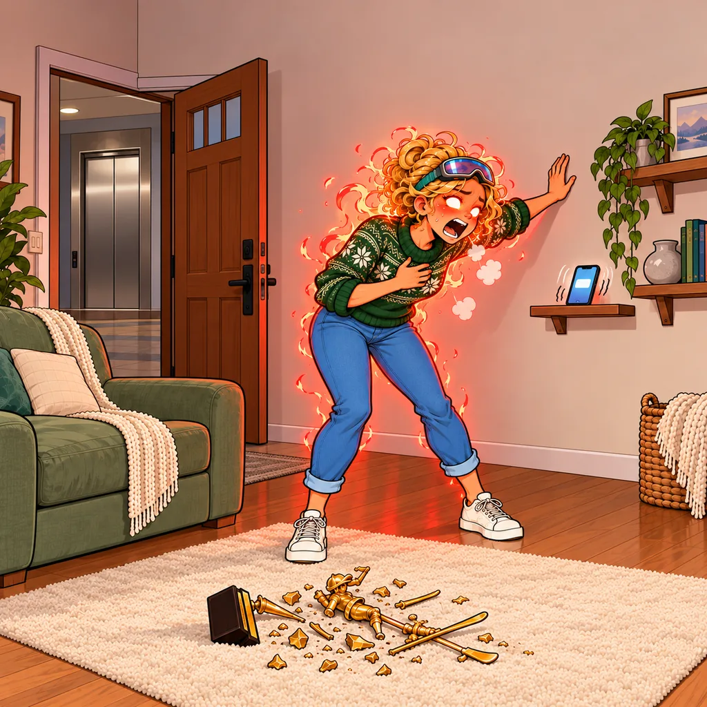 Panel 4 of 4. Mom shouts: "...THE THIRD!" Caption: Oz: "landed. what did i miss" Sound: BZZT