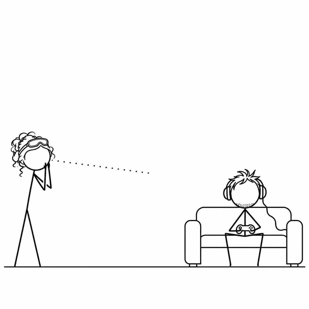 Panel 3 of 4. Caption: ping greg: Request timed out.