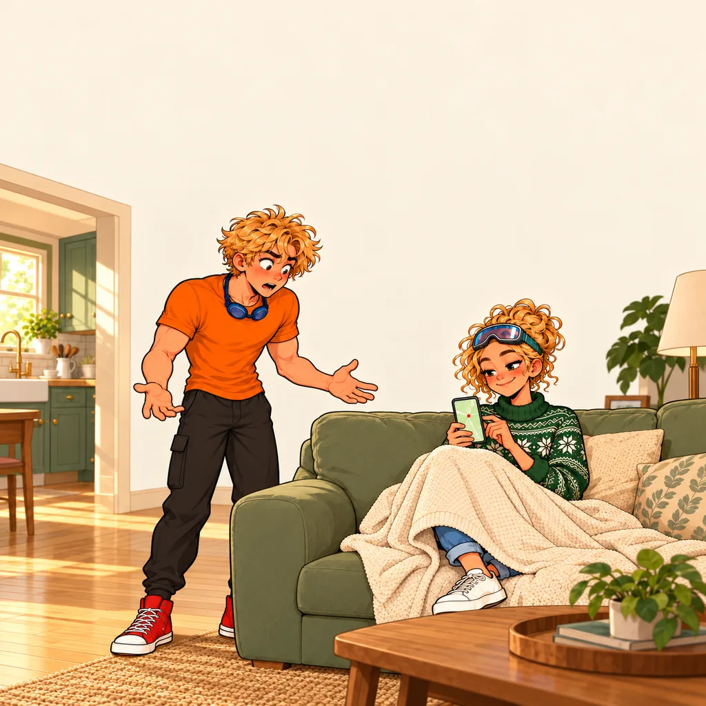 Panel 2 of 3. Oz says: "Mom. I'm right here."