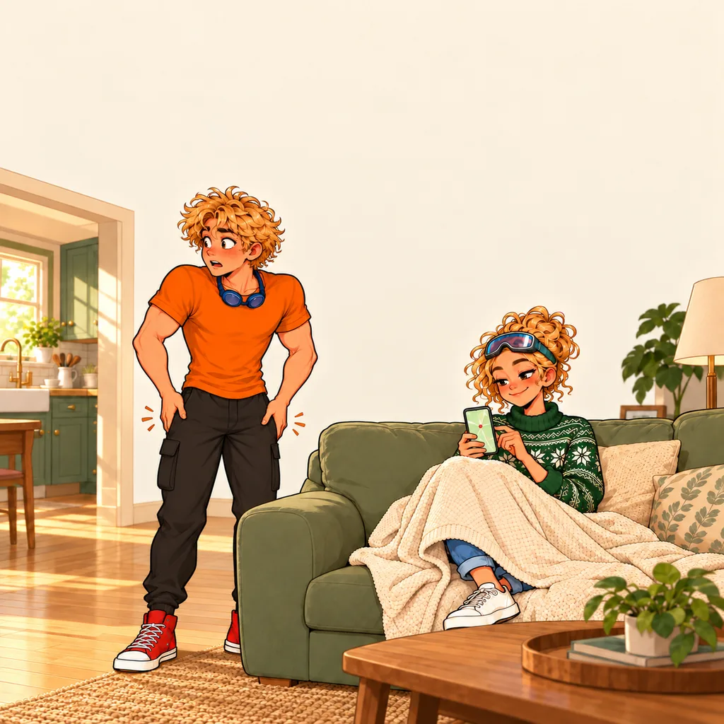 Panel 3 of 3. Mom says: "Then why is your dot in the kitchen?"