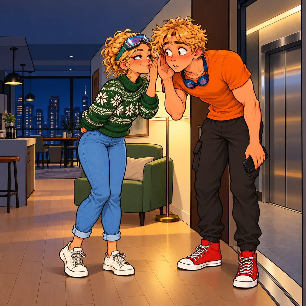 Panel 3 of 4. Mom whispers: "grndedfrmnth" Oz says: "What?"